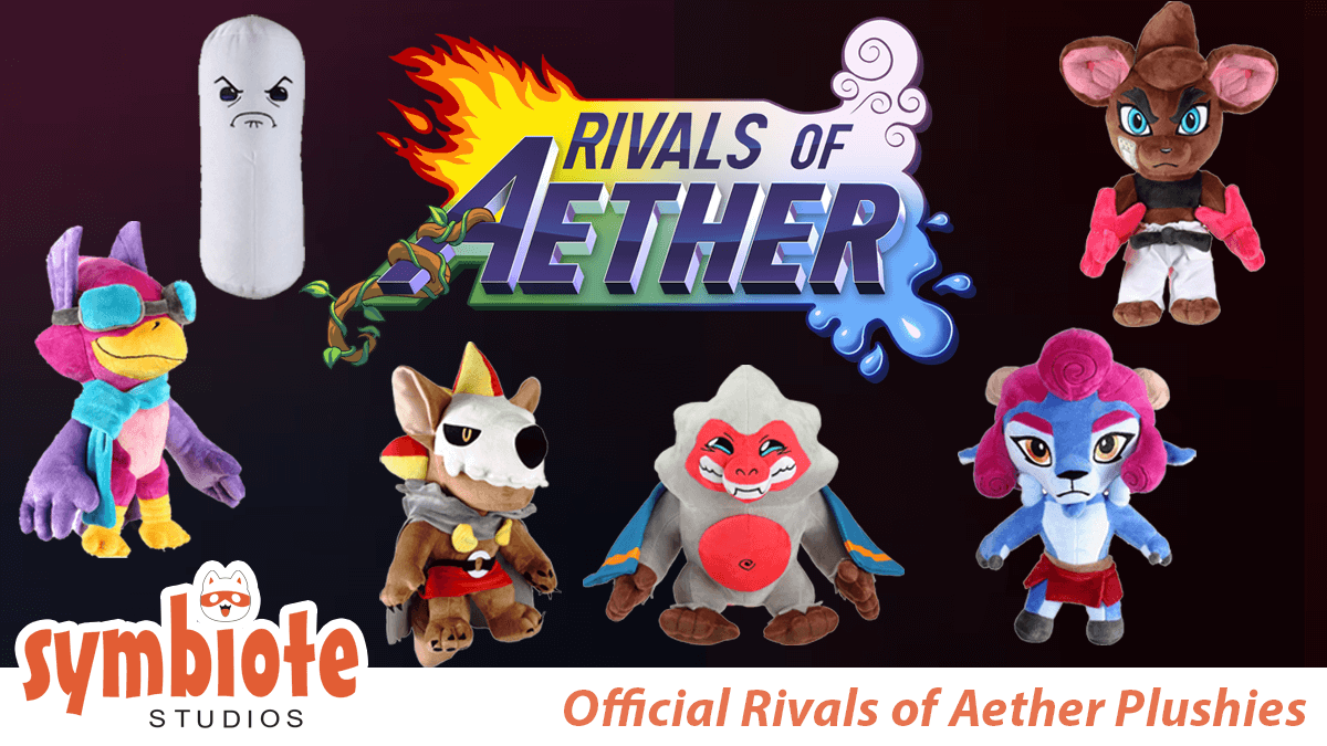 Shop Symbiote Studios for Rivals of Aether plush toys you'll love to display and hug.